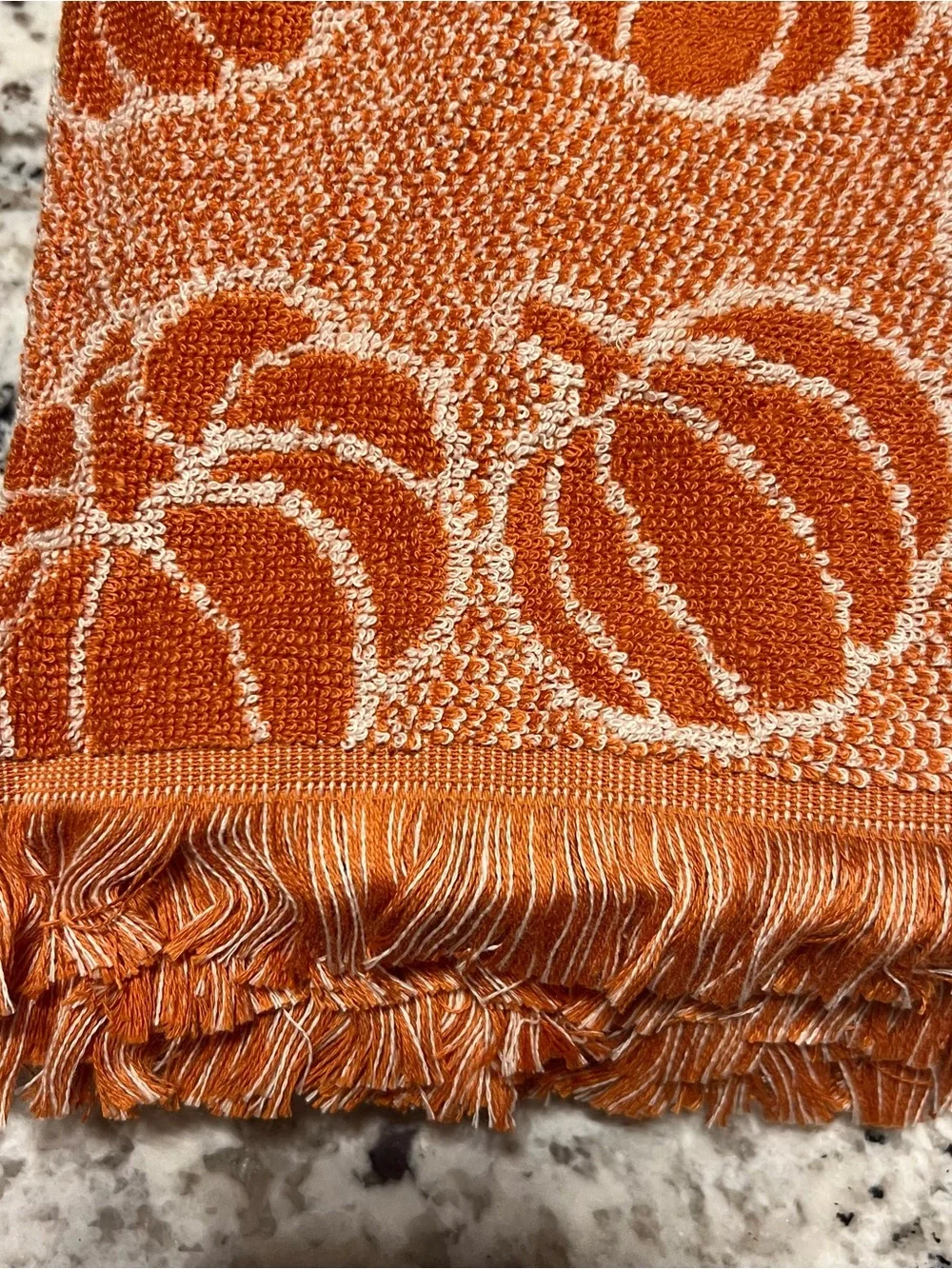 Deborah Connolly Fall Harvest Pumpkin Woven Cotton Kitchen Towel set of 3